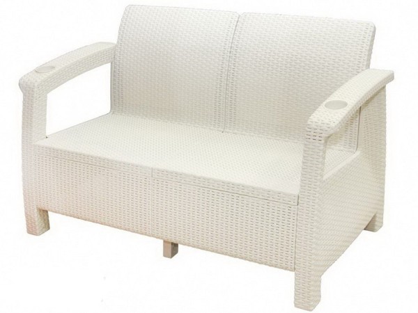 Двухместный диван Yalta Sofa Seаt белый купить в Туле