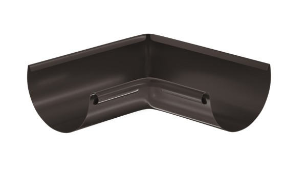 Водосток Aquasistem, система 125x90 - Угол желоба, внутренний 90° RR 32 Тёмно-Коричневый купить в Туле