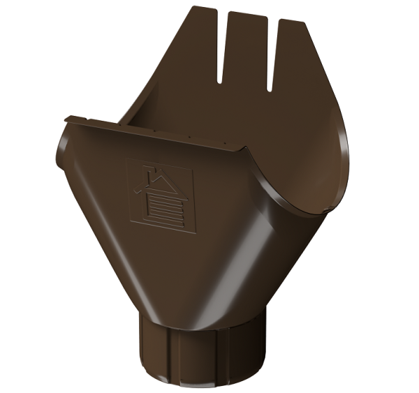 Воронка желоба D125 Döcke STAL PREMIUM Каштан, (RAL 8017) купить в Туле