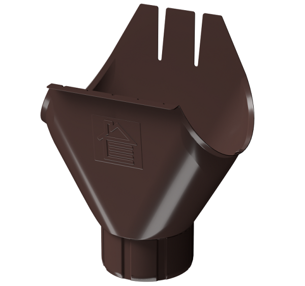 Воронка желоба D125 Döcke STAL PREMIUM Шоколад, (RAL 8019) купить в Туле