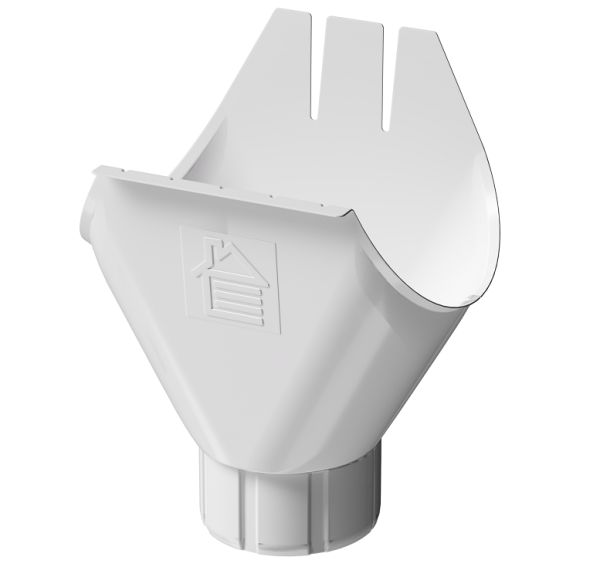 Воронка желоба D125 Döcke STAL PREMIUM Пломбир, (RAL 9010) купить в Туле