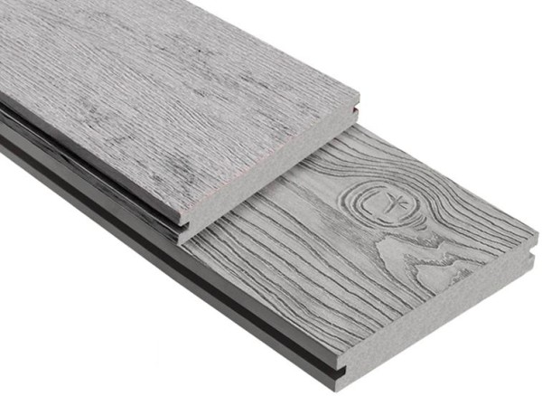 Террасная доска ДПК Outdoor 3D полнотелая STORM/OCEAN GREY серая микс купить в Туле