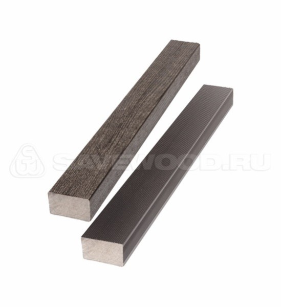 Брус лавочный ДПК полнотелый Savewood тёмно-коричневый купить в Туле