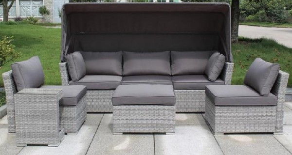 Диван-Трансформер AFINA плетеный из иск. ротанга AFM-320G Grey купить в Туле