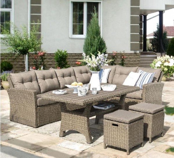 Комплект мебели AFINA плетеной из иск. ротанга AFM-307B Beige купить в Туле