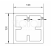 Столб SEQUOIA Evolution 3D WOOD BROWN купить в Туле