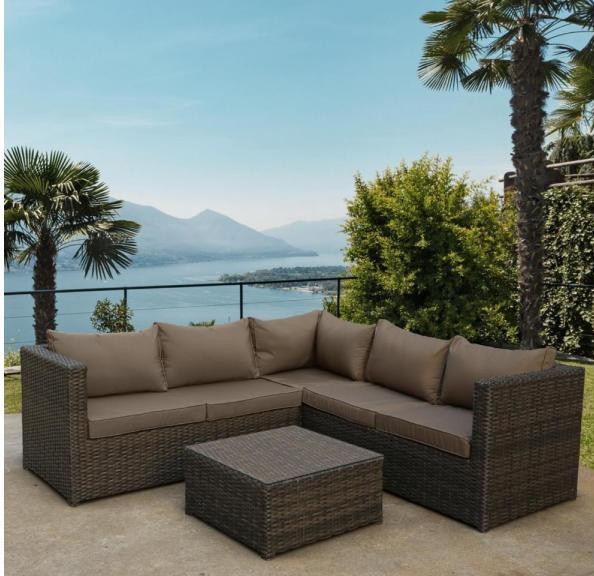 Комплект мебели AFINA плетеной из иск. ротанга YR825A Brown/Beige купить в Туле