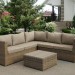 Комплект мебели AFINA плетеной из иск. ротанга YR825B Beige купить в Туле