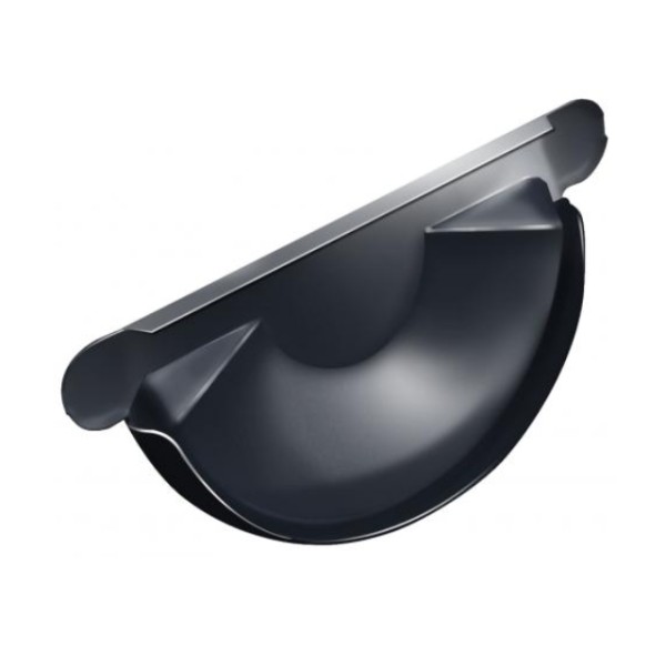 Водосток Grand Line 150x100 – Заглушка желоба RAL 7024 купить в Туле