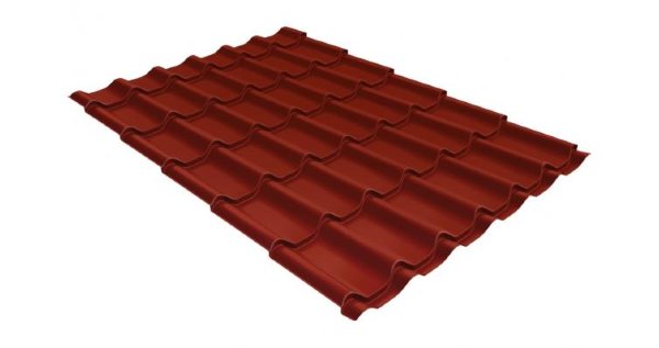 Металлочерепица классик 0,5 Satin RAL 3009 оксидно-красный купить в Туле