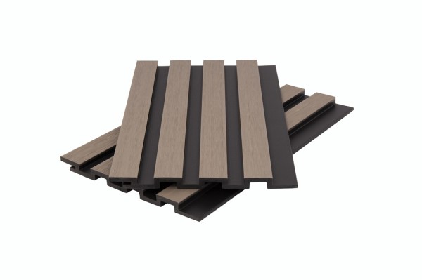 Стеновая панель брусковая двухцветная co-extrusion, snow mix купить в Туле