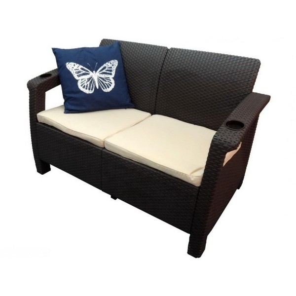 Двухместный диван Yalta Sofa Seаt венге купить в Туле