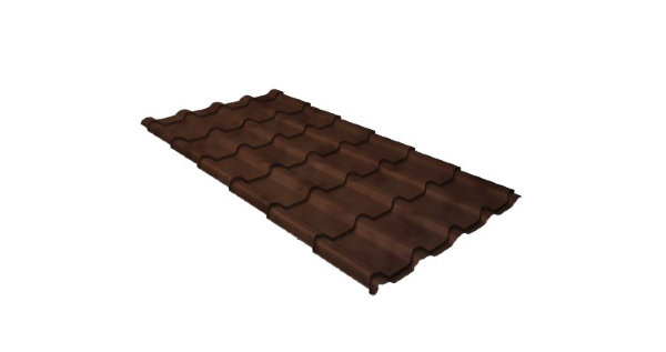 Металлочерепица камея 0,45 Safari Twincolor Brown купить в Туле