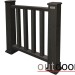 Ограждение из ДПК Outdoor Классик 3D STORM чёрный купить в Туле