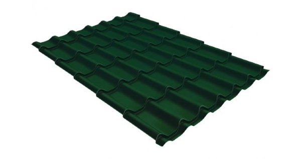 Металлочерепица классик GL 0,5 Velur20 RAL 6005 зеленый мох купить в Туле