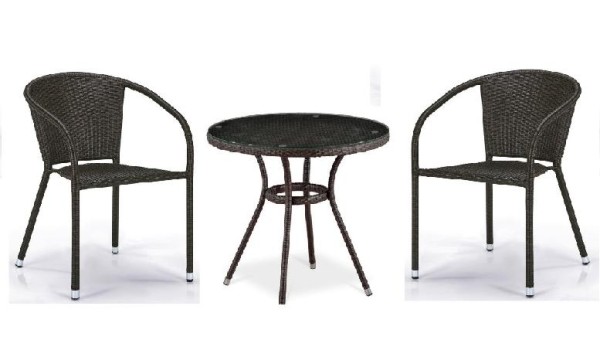 Комплект плетеной мебели AFINA из иск. ротанга Асоль-7 T282ANT/Y137C-W53 Brown 2Pcs купить в Туле