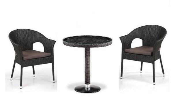 Комплект плетеной мебели AFINA из иск. ротанга T601/Y79A-W53 Brown 2Pcs купить в Туле