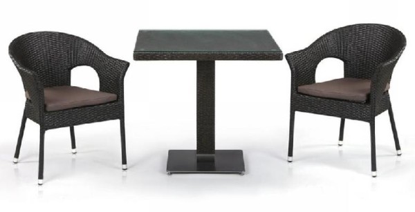 Комплект плетеной мебели AFINA из иск. ротанга T605SWT/Y79A-W53 Brown 2Pcs купить в Туле
