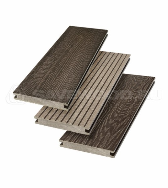 Террасная доска SW Fraxinus (R) полнотелая «SaveWood» Темно-коричневый купить в Туле