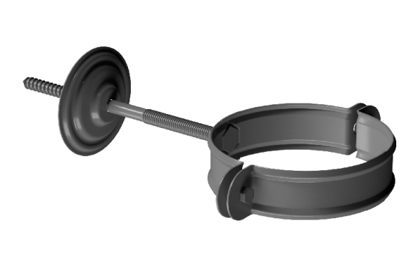 Хомут трубы D90 Döcke STAL PREMIUM Графит, (RAL 7024) купить в Туле