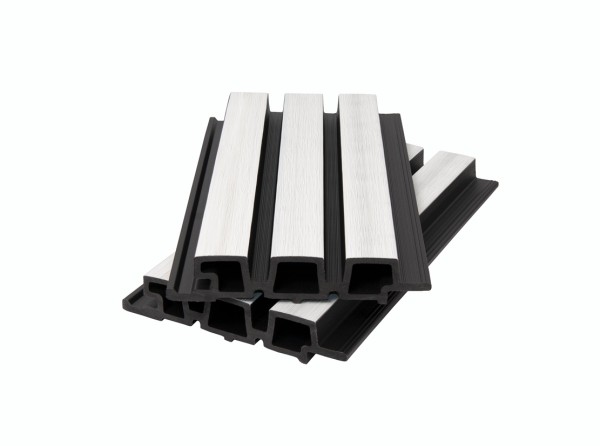 Фасадная панель брусковая двухцветная co-extrusion, white купить в Туле
