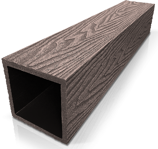 Столб ДПК 3D GardenParkett фактура дерева Венге купить в Туле
