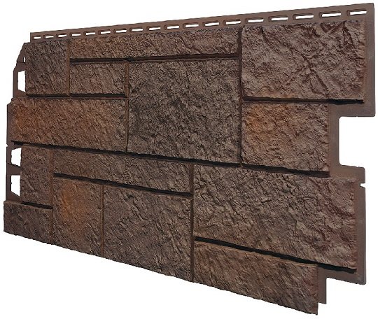 Фасадная панель VOX Sandstone (Сандстоун) темно коричневый купить в Туле