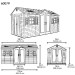 Сарай пластиковый LifeTime 15x8 DD купить в Туле