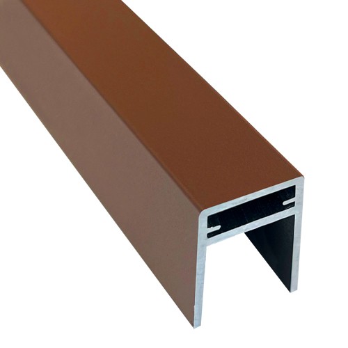 П-профиль Алюминиевый EasyDecking 35x25 Коричневый купить в Туле