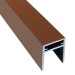 П-профиль Алюминиевый EasyDecking 35x25 Коричневый купить в Туле
