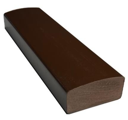 Лавочный брус Ecodecking Некст полнотелый глянцевый 70х35 шоколад купить в Туле