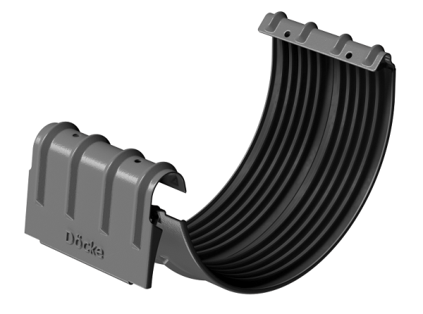 Соединитель желобов D125 Döcke STAL PREMIUM Графит, (RAL 7024) купить в Туле
