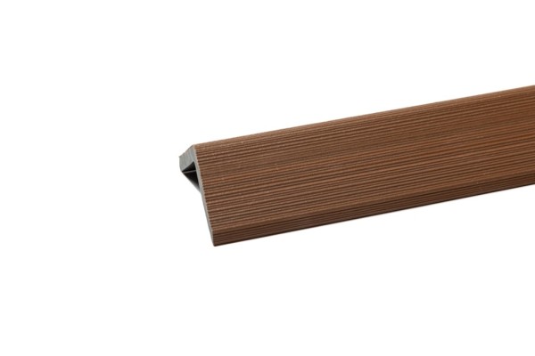 Уголок торцевой Ecodecking Скай коэкструзия 45х45х3000 Тик купить в Туле