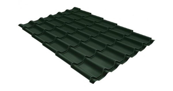Металлочерепица классик 0,5 Satin RR 11 темно-зеленый купить в Туле